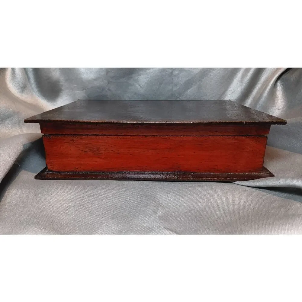 Wooden Decorative Storage Box Faux Book “War and Peace